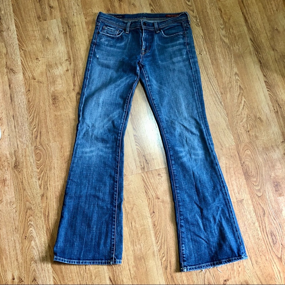 Distressed Ingrid Low Waist Flare Jeans sz 28 flared citizens of humanity